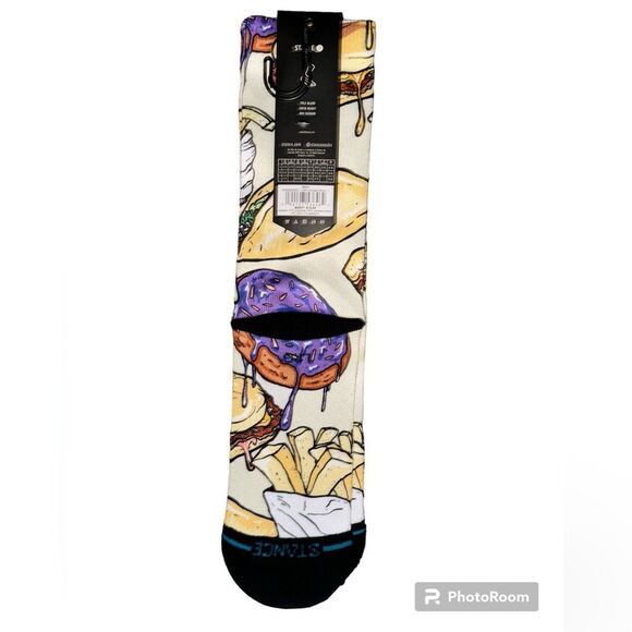STANCE MEN’S NWT CASUAL CREW HEIGHT W/NEEN WILLIAMS “NOT A DAMN CHANCE!” Socks - Picture 2 of 8